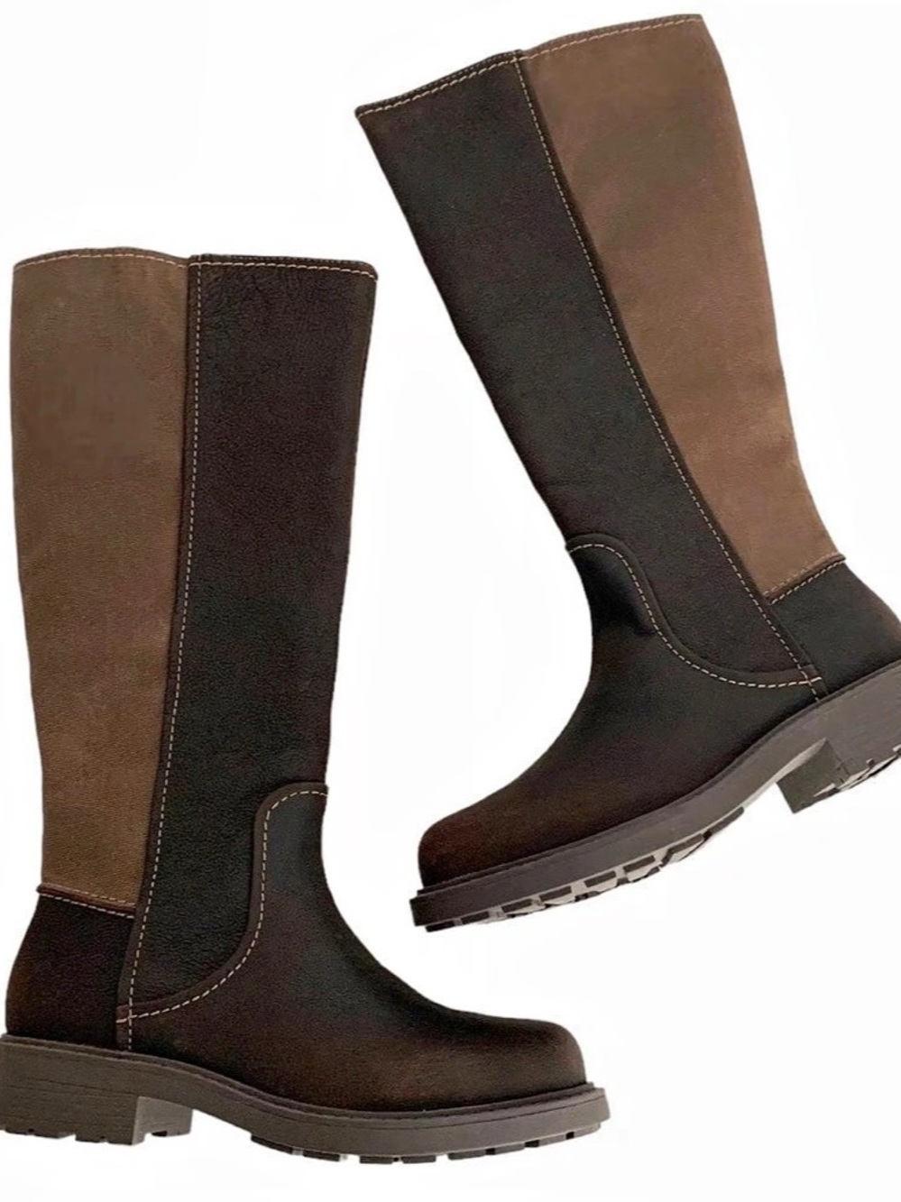 Clarks Bradley Hi Two-Tone Tall Boots US 6
